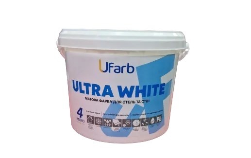 Краска Интерьерная Ufarb ULTRAWHITE 4КГ (9130)