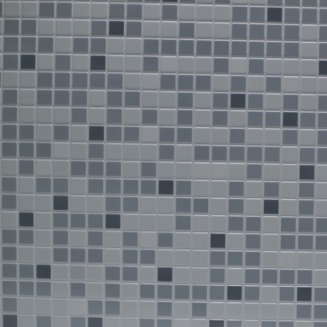 Панель стеновая декоративная пластиковая мозаика ПВХ "Микс Серый" 956 мм х 480 мм (773), Серый, Серый