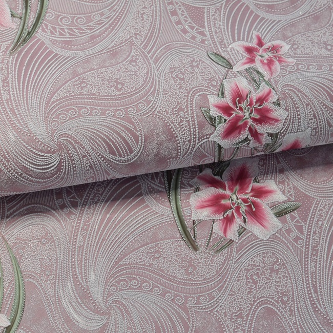 Шпалеои акрилові на паперовій основі Слав'янські шпалери Garant В77,4 Утро рожевий 0,53 х 10,05м (7096-06)