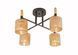 Декоративная люстра INTEREES IS W70418-4 BK+WOOD, Черный