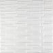 Панель стінова самоклеюча декоративна 3D кладка біла 700 х 770 х 7 мм (031), Білий, Білий
