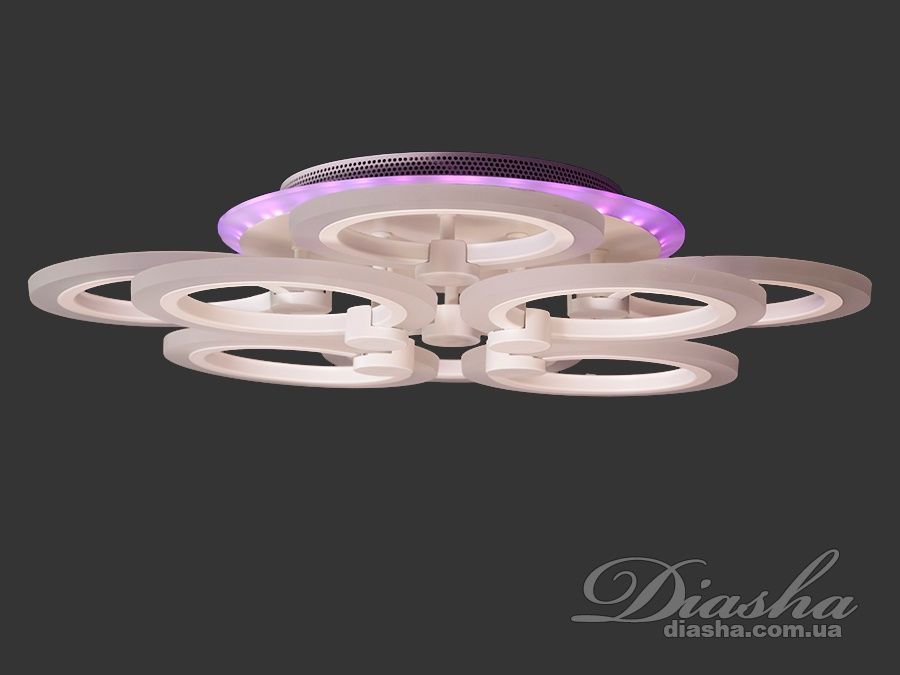Потолочная люстра с диммером и LED подсветкой, 110W