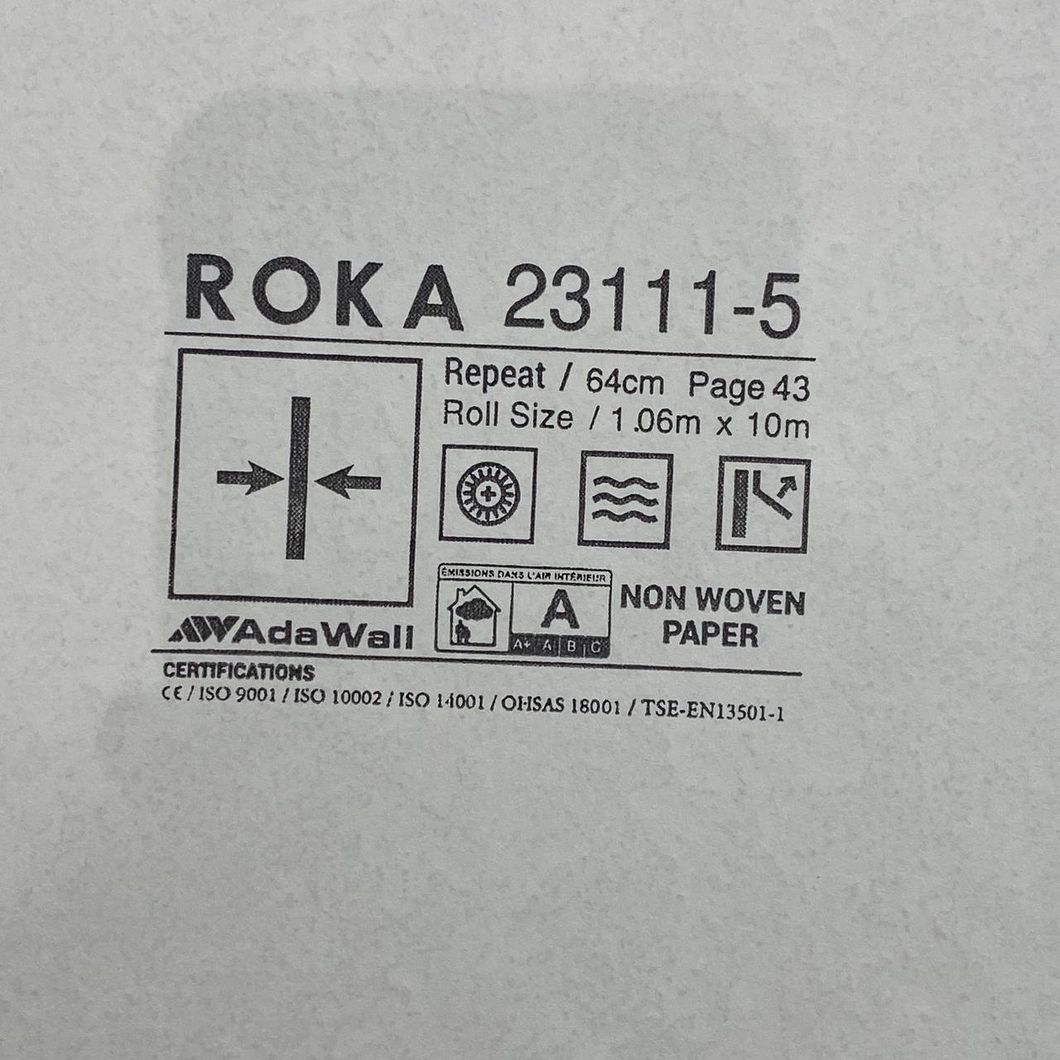 Обои виниловые на флизелиновой основе бежевый Roka AdaWall 1,06 х 10м (23111-5)