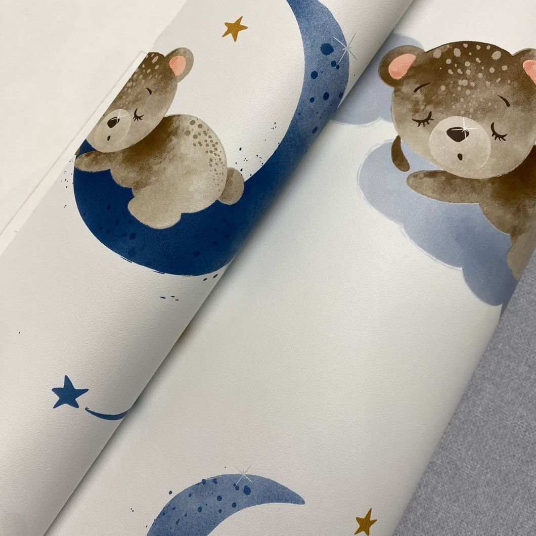 Шпалери вінілові на флізеліновій основі білі Rasch Kids' World 2 0,53 х 10,05м (321005)