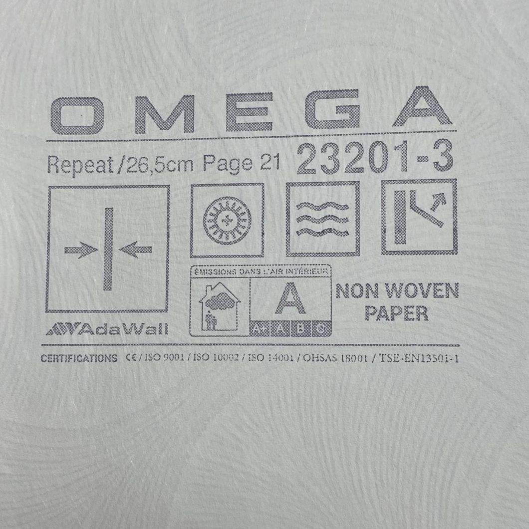 Шпалери вінілові на флізеліновій основі OMEGA AdaWall бежевий 1,06 х 10,05м (23201-3)