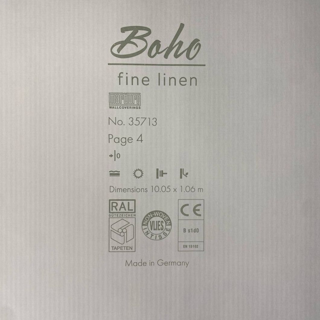 Обои виниловые на флизелиновой основе Marburg Boho серый 1,06 х 10,05м (35713)