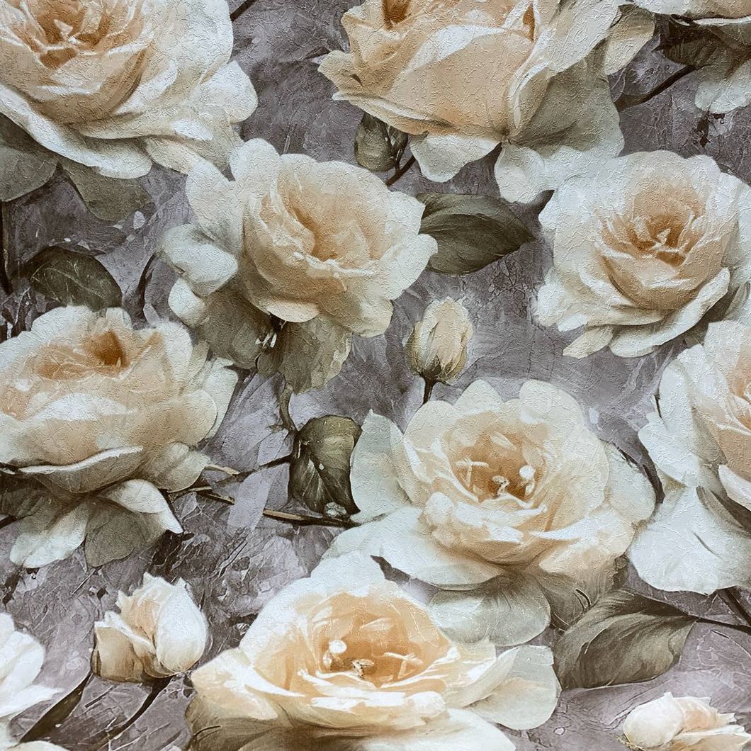 Шпалери вінілові на флізеліновій основі коричневі SINTRA ROSE 251300 (1,06х10,05м)