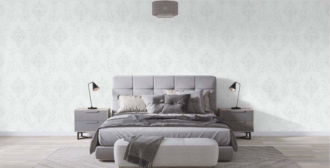 Обои виниловые на флизелиновой основе Белые SINTRA Willow 1,06х10,05м (520017)
