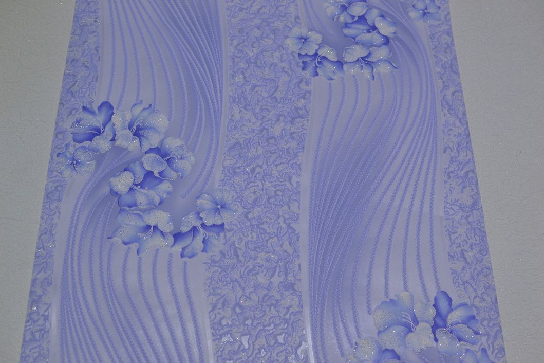Шпалери акрилові на паперовій основі Слов'янські шпалери Garant B76,4 Гортензія блакитний 0,53 х 10,05м (7001-03)