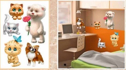 Наклейка декоративная АртДекор №31 Котики мишка (2520 - 31)