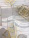 Клейонка на стіл силіконова м'яке скло без основи Золотий квадрат прозорий 0,8 х 1м (100-171), Прозрачный, Прозорий