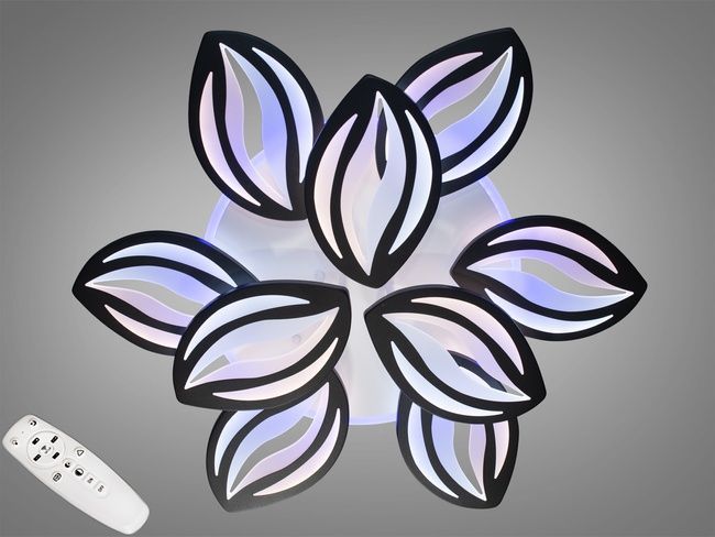 Потолочная LED-люстра с диммером и подсветкой, 145W