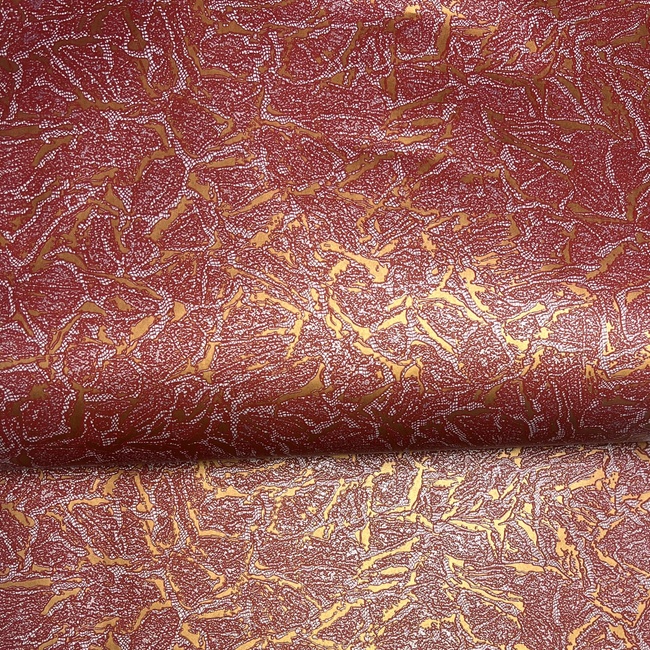 Обои бумажные рельефные Континент Саванна бордовый 0,53 х 10,05м (90501), Бордовый, Бордовый
