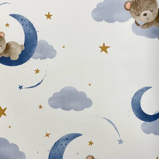 Шпалери вінілові на флізеліновій основі білі Rasch Kids' World 2 0,53 х 10,05м (321005)