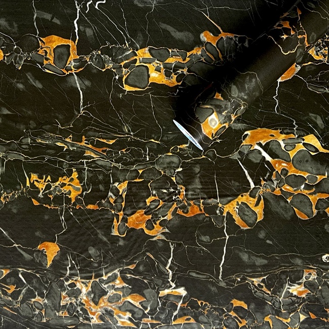 Самоклеющаяся декоративная пленка лава 0,45Х10МХ0,07ММ (2016), Черный, Черный