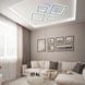 Керована світлодіодна люстра OVAL 110W RGB 5S-SMART-520x520x90-WHITE-230-IP20, Білий