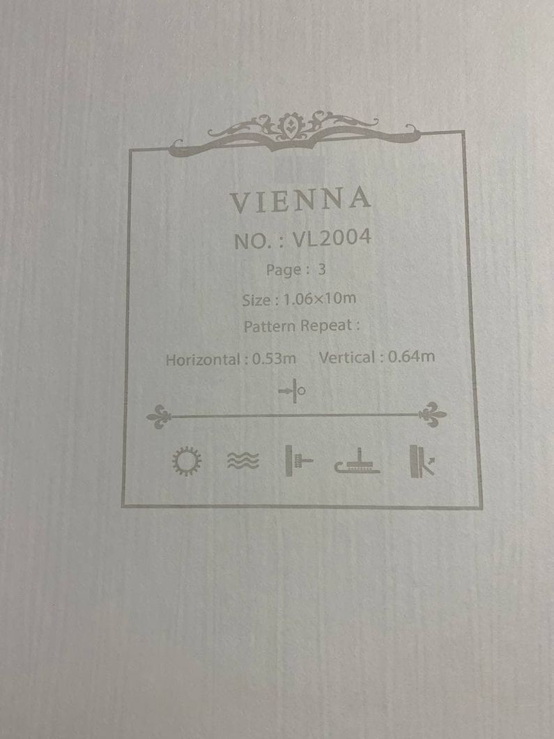 Шпалери вінілові на флізеліновій основі Vienna Золотистий 1,06 х 10,05м (VL2004)