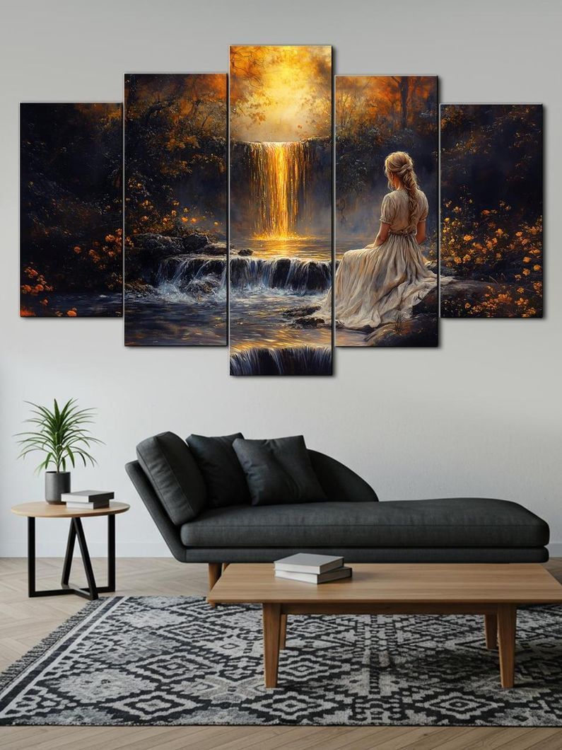 Модульна картина MAKO " Мрія біля водоспаду " 80x125 см MK50585