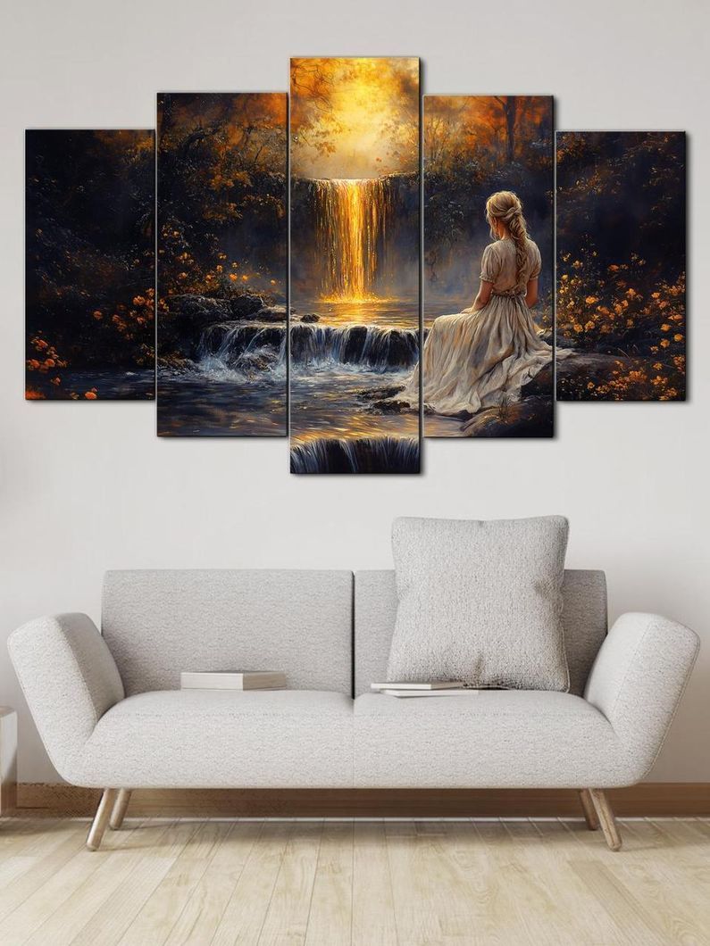 Модульна картина MAKO " Мрія біля водоспаду " 80x125 см MK50585