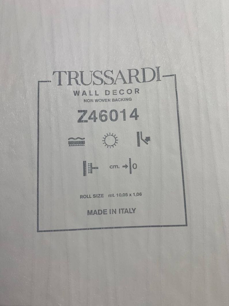 Шпалери вінілові на флізеліновій основі Zambaiti Parati Trussardi 6 білий 1,06 х 10,05м (Z46014)