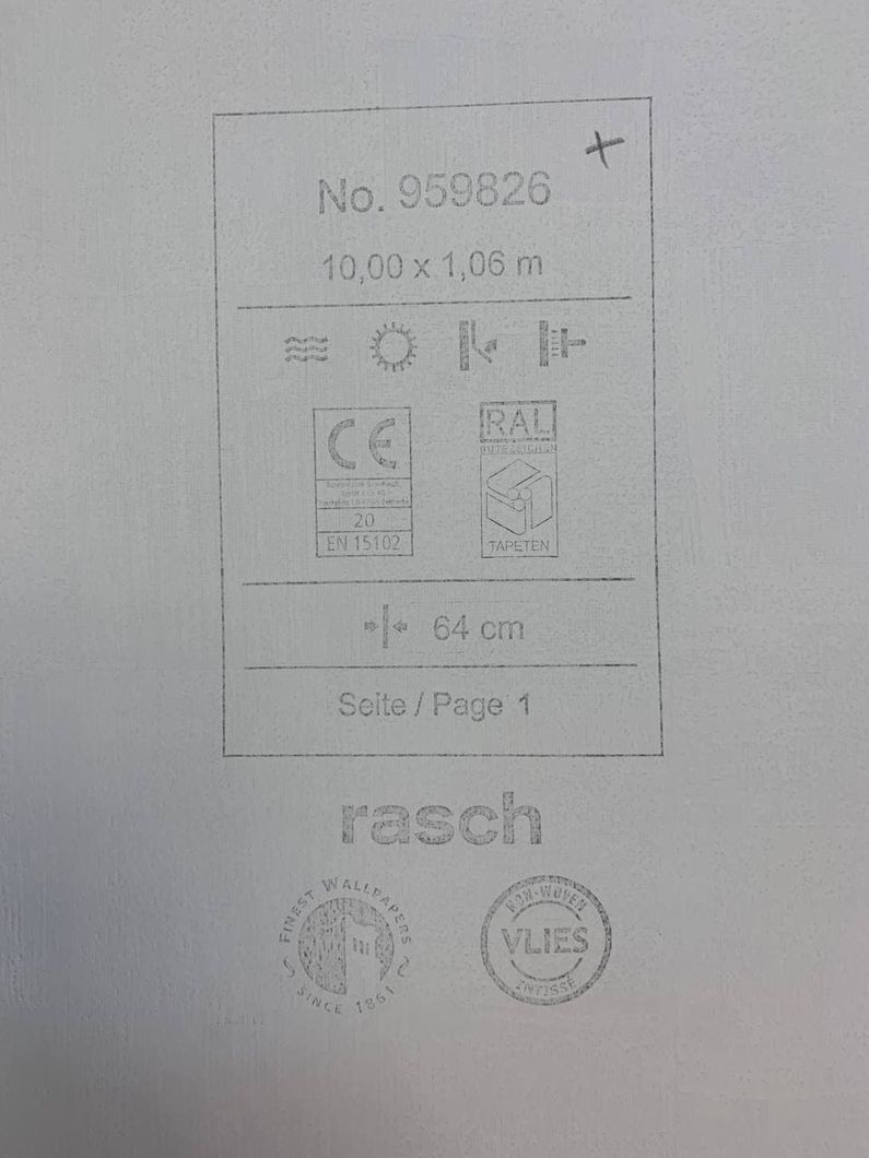 Обои виниловые на флизелиновой основе Rasch Axiom серо-бежевый 1,06 х 10,05м (959826)