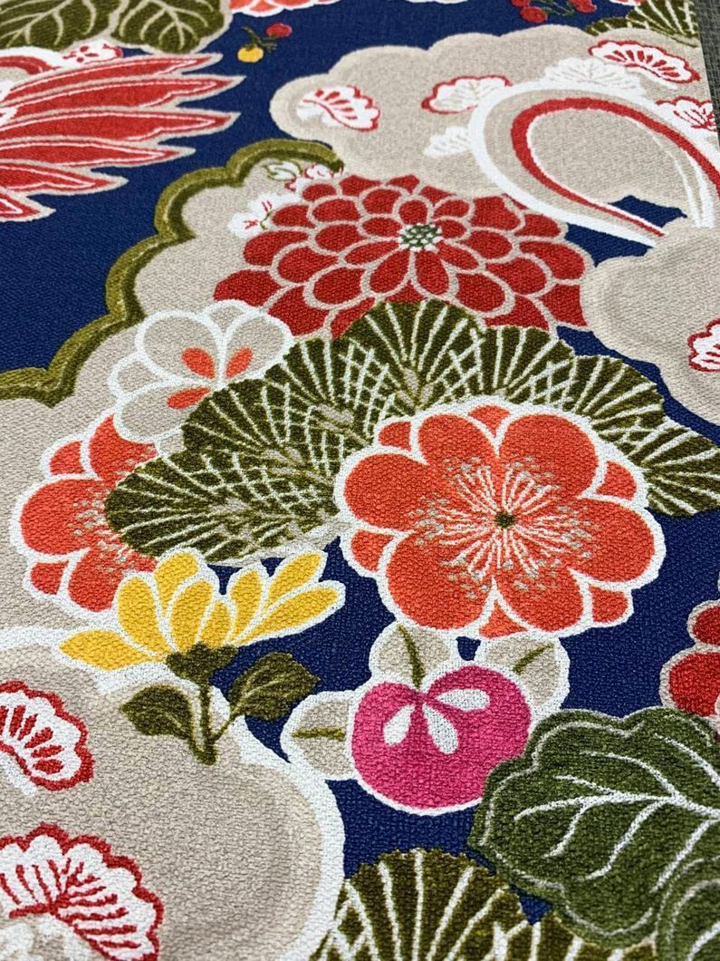 Шпалери вінілові на флізеліновій основі Rash Kimono синій 0,53 х 10,05м (409352)