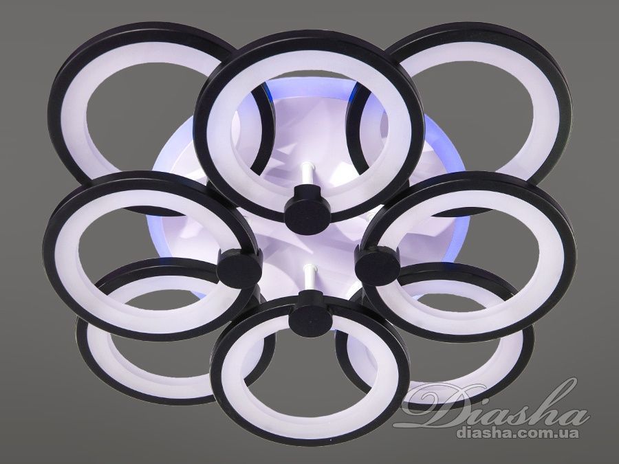 Потолочная люстра с диммером и LED подсветкой, 150W