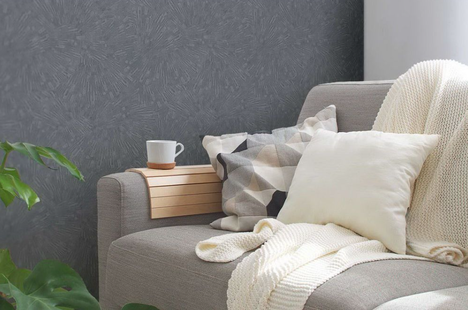 Обои виниловые на флизелиновой основе серые AS Creation Titanium 3 0,53 х 10,05м (38203-1)