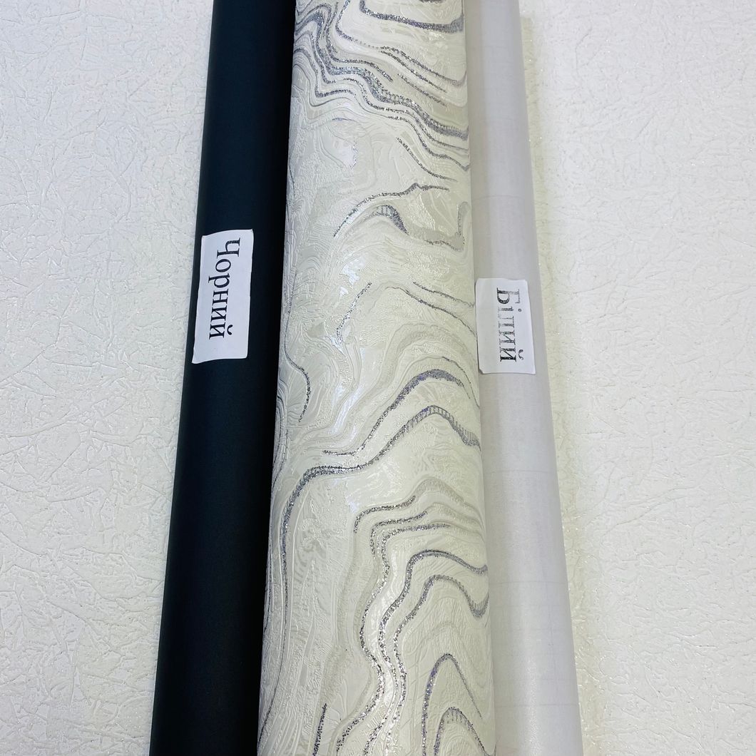 Шпалери вінілові на паперовій основі Слов'янські шпалери Comfort + В49,4 Сула білий 0,53 х 10,5м (5826-06)