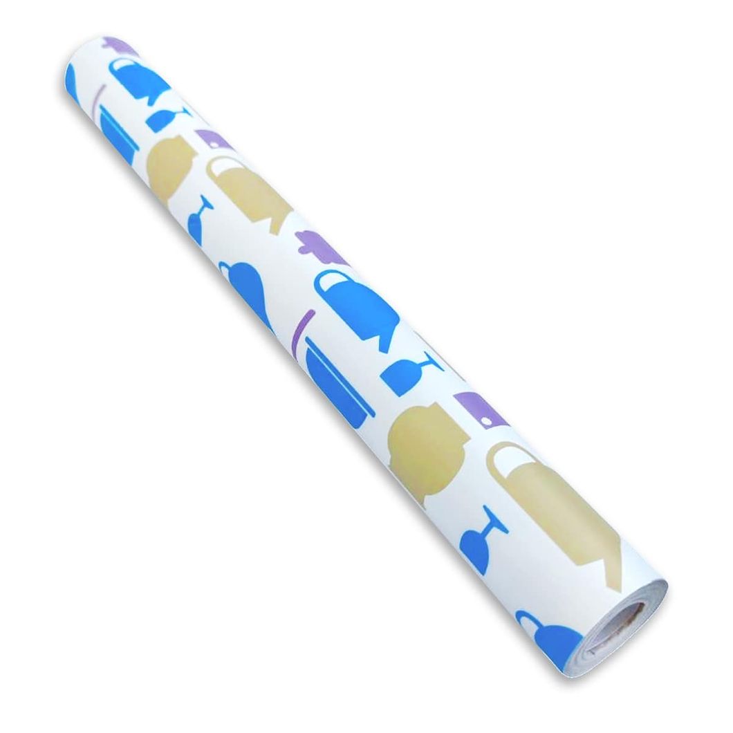 Самоклеюча декоративна плівка яскрава для кухні 0.45Х10M (MM-3162-4), Блакитний, Блакитний