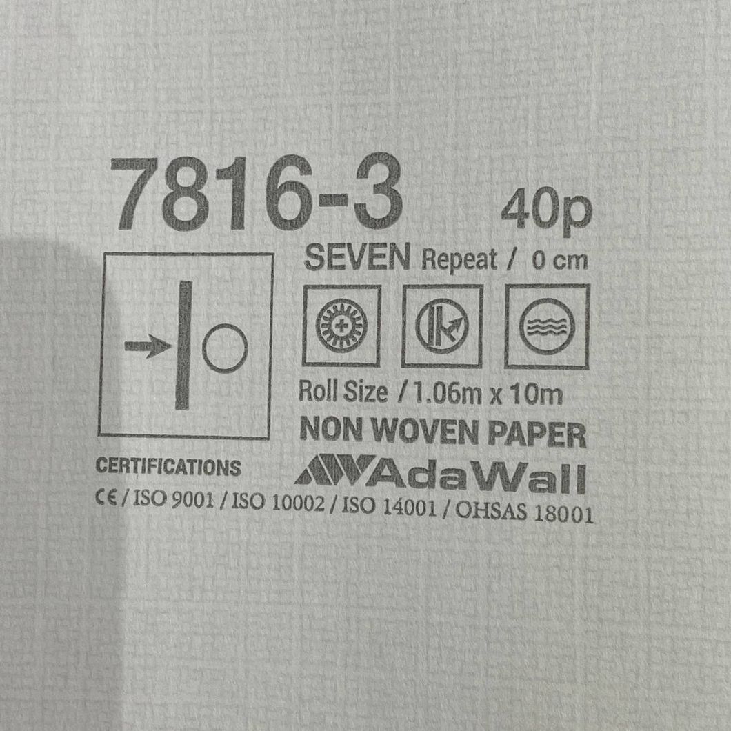 Шпалери вінілові на флізеліновій основі сірий AdaWall Seven 1,06 х 10,05м (7816-3)