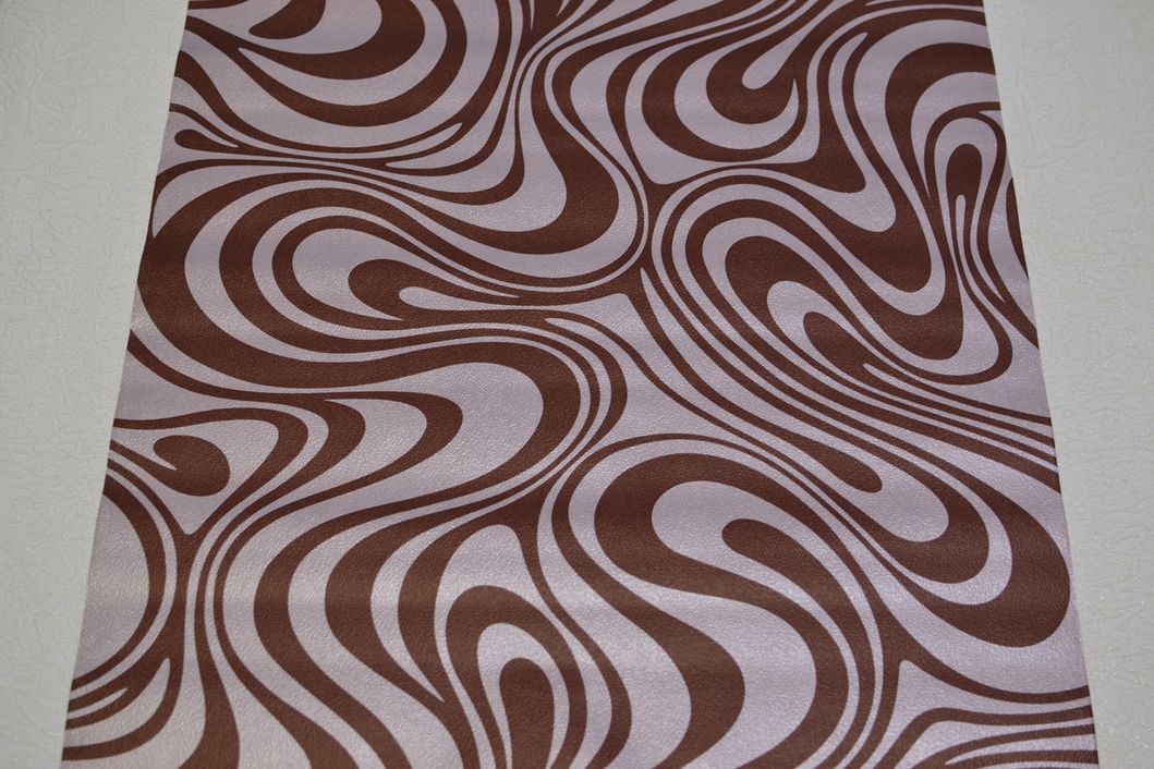 Обои бумажные Шарм Волна коричневый 0,53 х 10,05м (129-06)