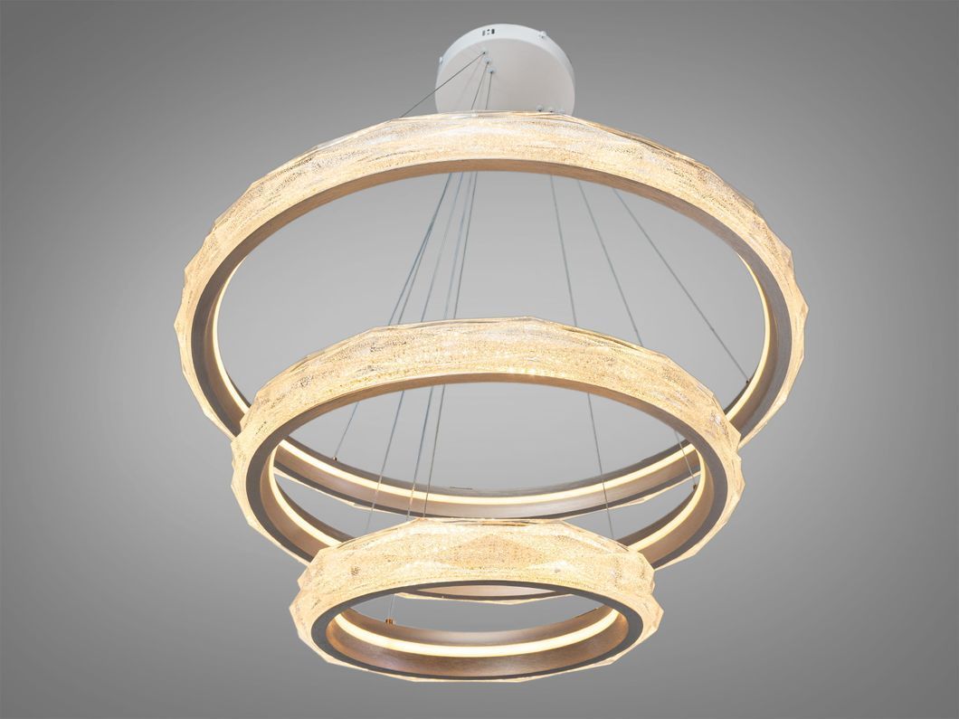 Люстра LED Diasha підвісна 3 кільця 250Вт