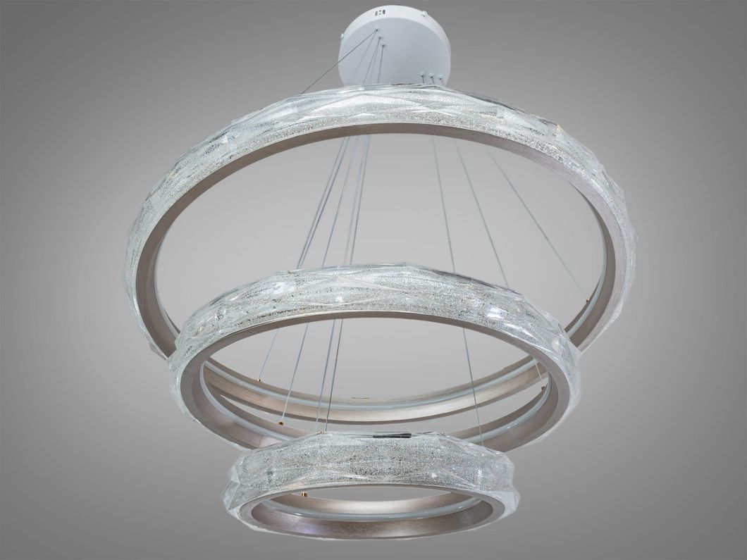 Люстра LED Diasha підвісна 3 кільця 250Вт