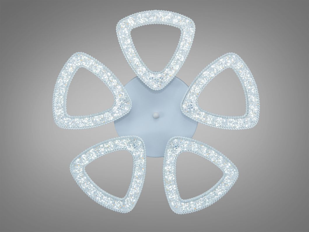 Потолочная LED люстра Diasha черная 53W пульт