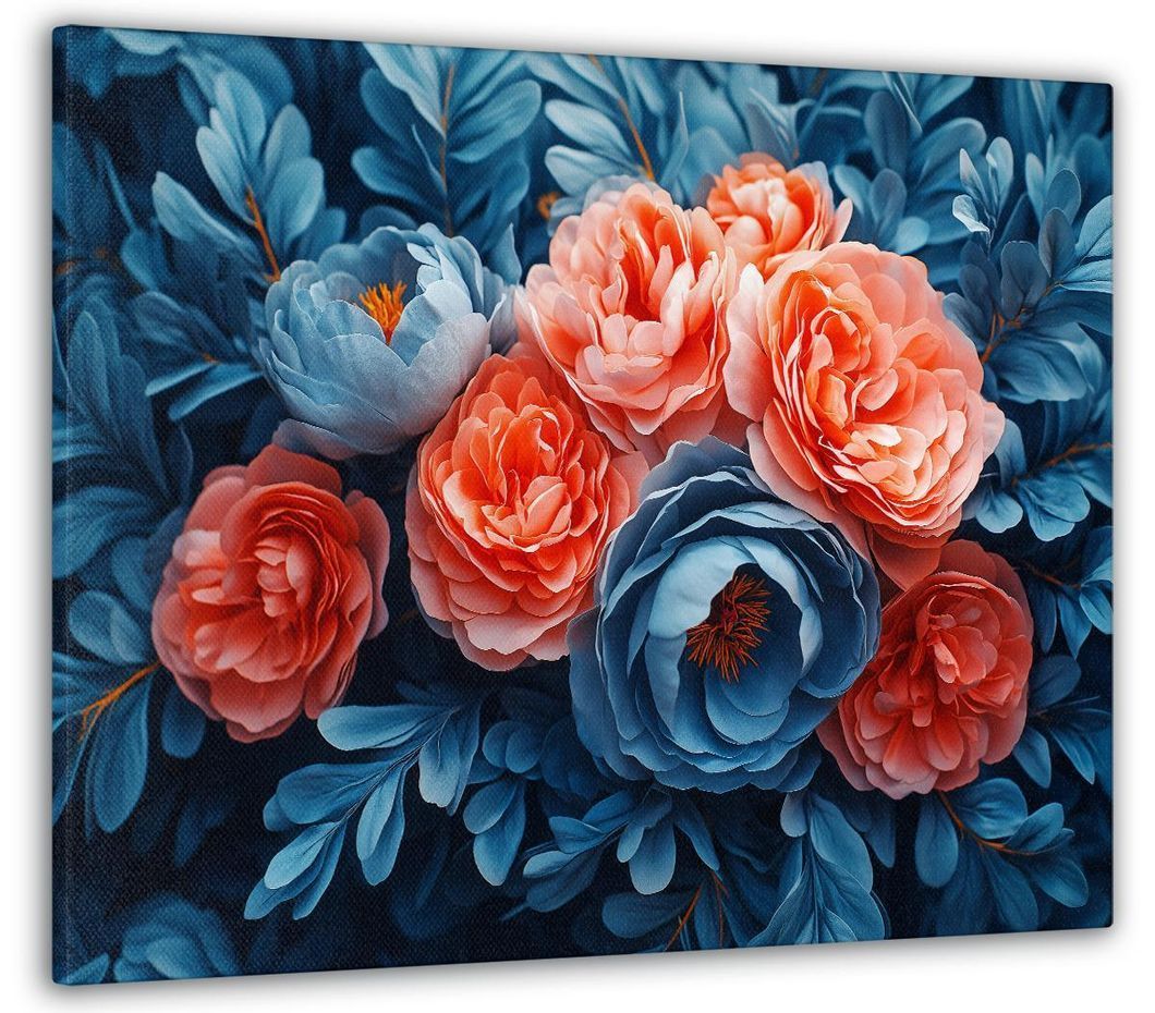 Картина на холсте МАKO " Цветочный калейдоскоп " 50x70 см MK10592_5070