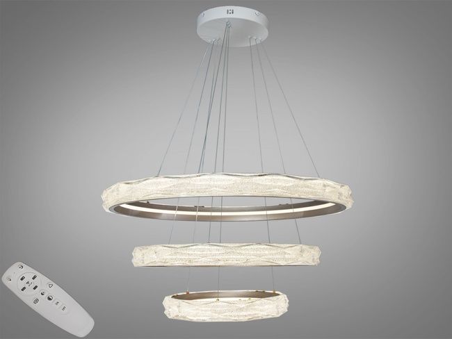 Люстра LED Diasha підвісна 3 кільця 250Вт
