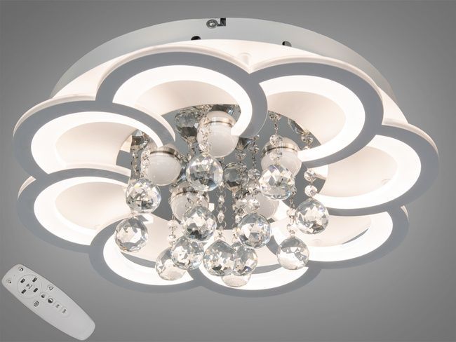 Стельова LED-люстра Diasha білий білий 60Вт пульт