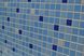 Панель стінова декоративна пластикова мозаїка ПВХ "Мікс синій" 956 мм х 480 мм (70С), Блакитний, Блакитний