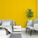 Панель стеновая самоклеющаяся декоративная 3D желтая кладка 700х770х7мм (037), Жёлтый, Жёлтый