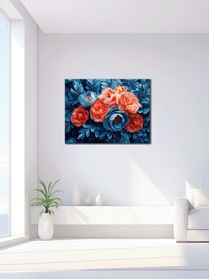 Картина на холсте МАKO " Цветочный калейдоскоп " 50x70 см MK10592_5070