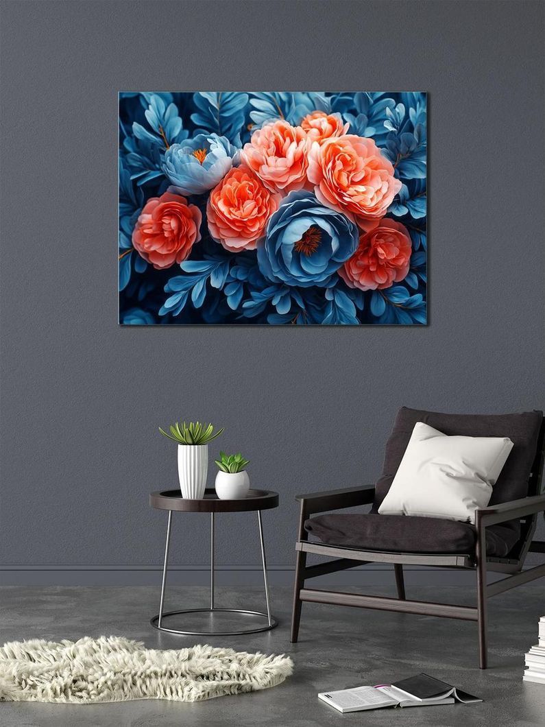 Картина на холсте МАKO " Цветочный калейдоскоп " 50x70 см MK10592_5070