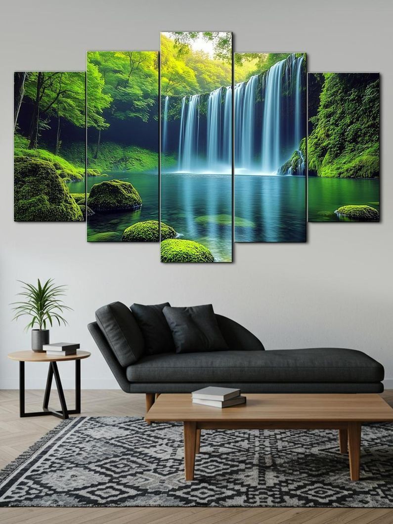 Модульная картина MAKO " Свежесть водопада" 80x125 см MK50536