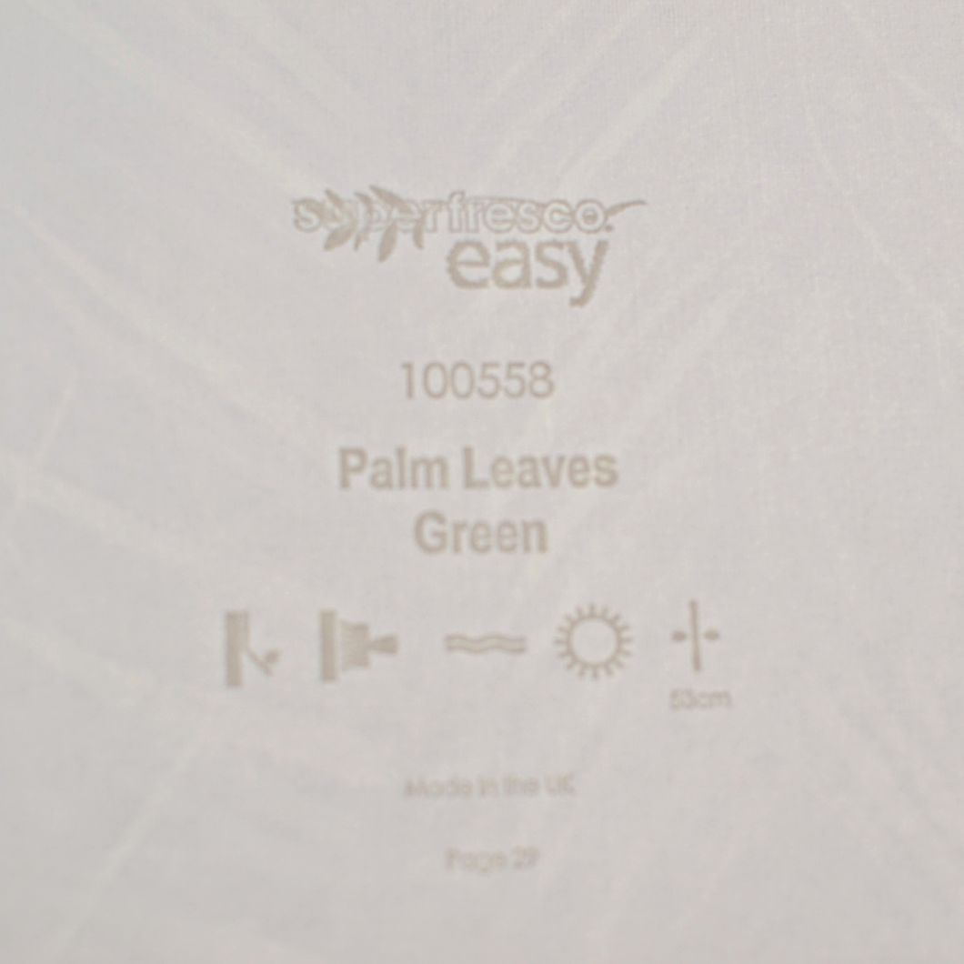 Обои виниловые на флизелиновой основе Superfresco Easy Palm Leaves Green чёрный 0,53х10,05 (100558)