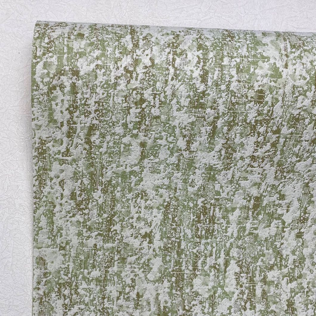 Обои виниловые на бумажной основе Зеленые Славянские обои Comfort + В40,4 Лепка 0,53х15м (5728-04)