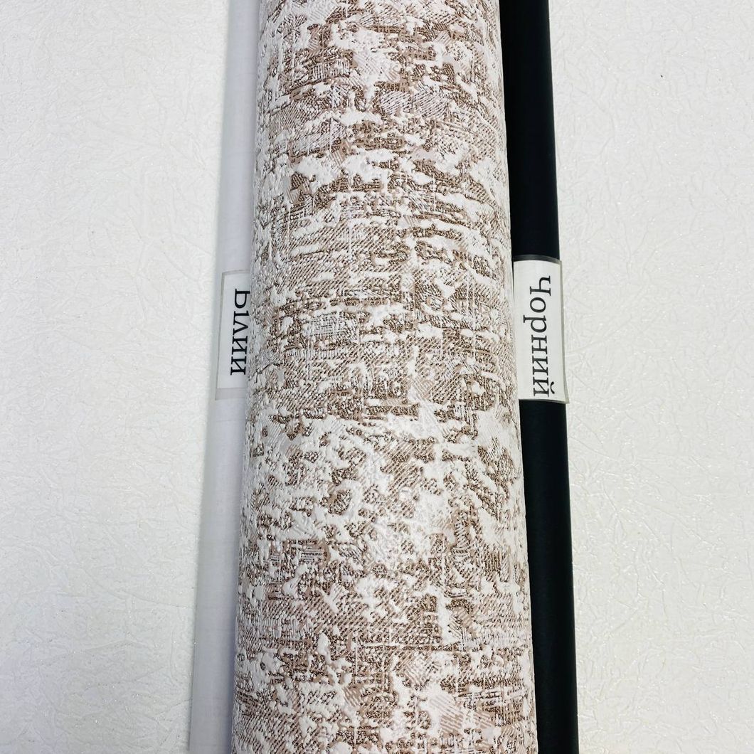 Шпалери вінілові на паперовій основі коричневі Слов'янські шпалери Comfort + В40,4 0.53м х 15м (5728-12)