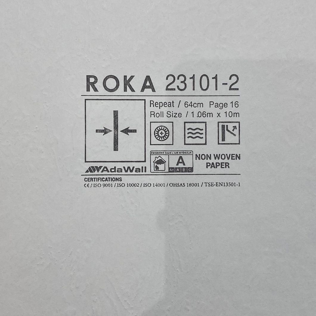 Шпалери вінілові на флізеліновій основі бежевий Roka AdaWall 1,06 х 10м (23101-2)
