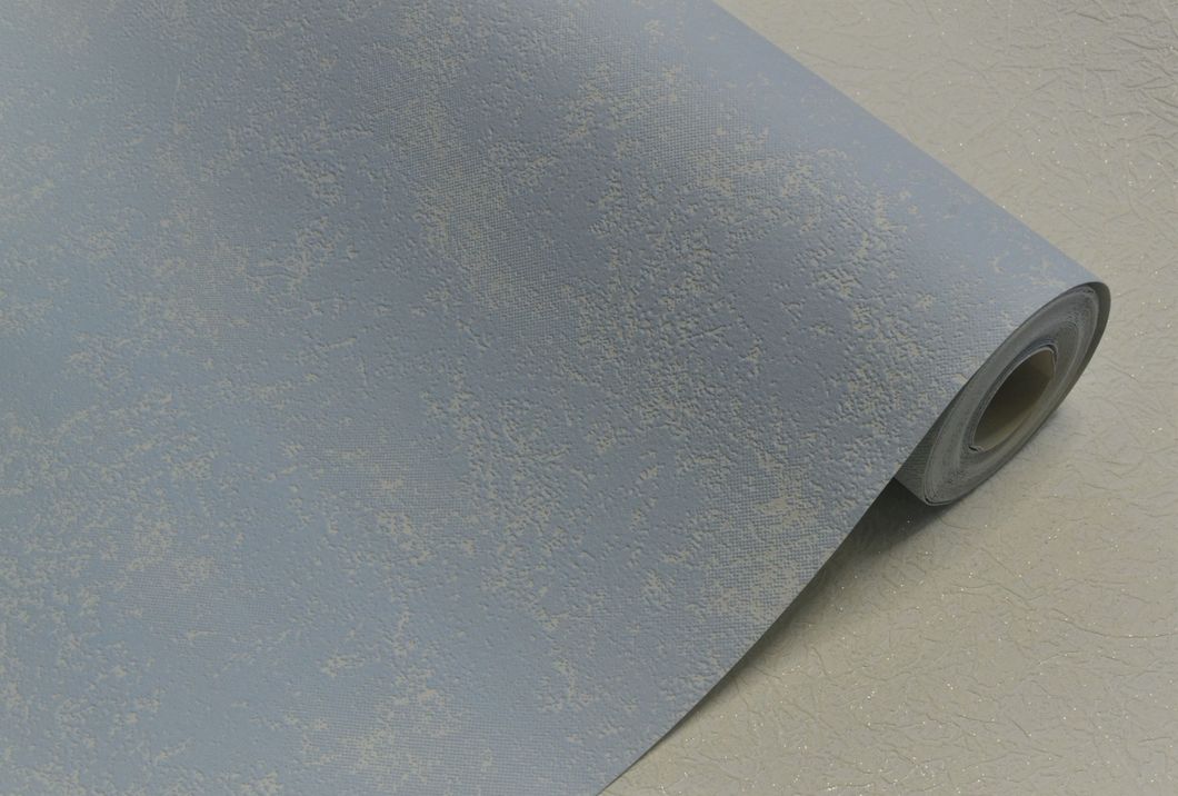 Обои виниловые на бумажной основе Vinil ВКС Зайчики стена голубой 0,53 х 10,05м (5-1336)