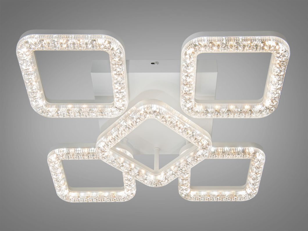 Стельова LED люстра біла 74W