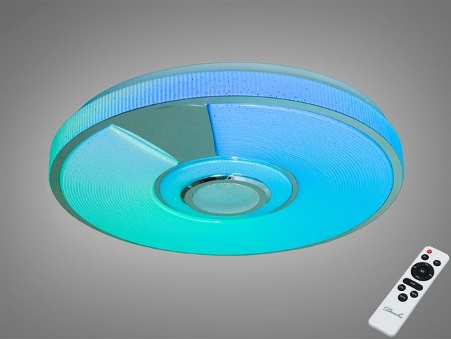 Стельова люстра LED біла 80 Вт RGB Bluetooth TUYA, TUYA додаток